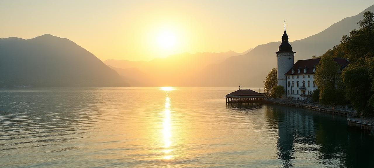 Blick auf den Zürichsee von Zollikon aus